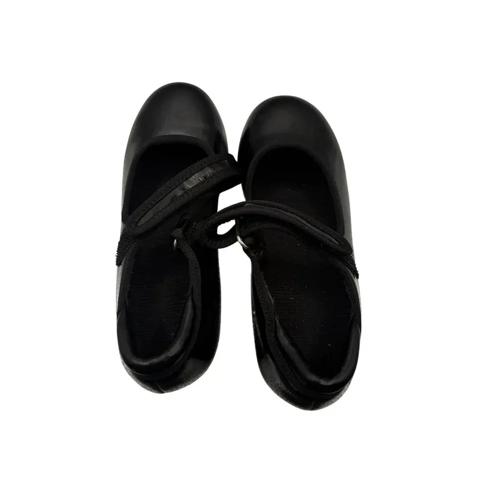 Black Mary Jane Tap Shoes Girls Size 12C Dance Recital Practice Performance